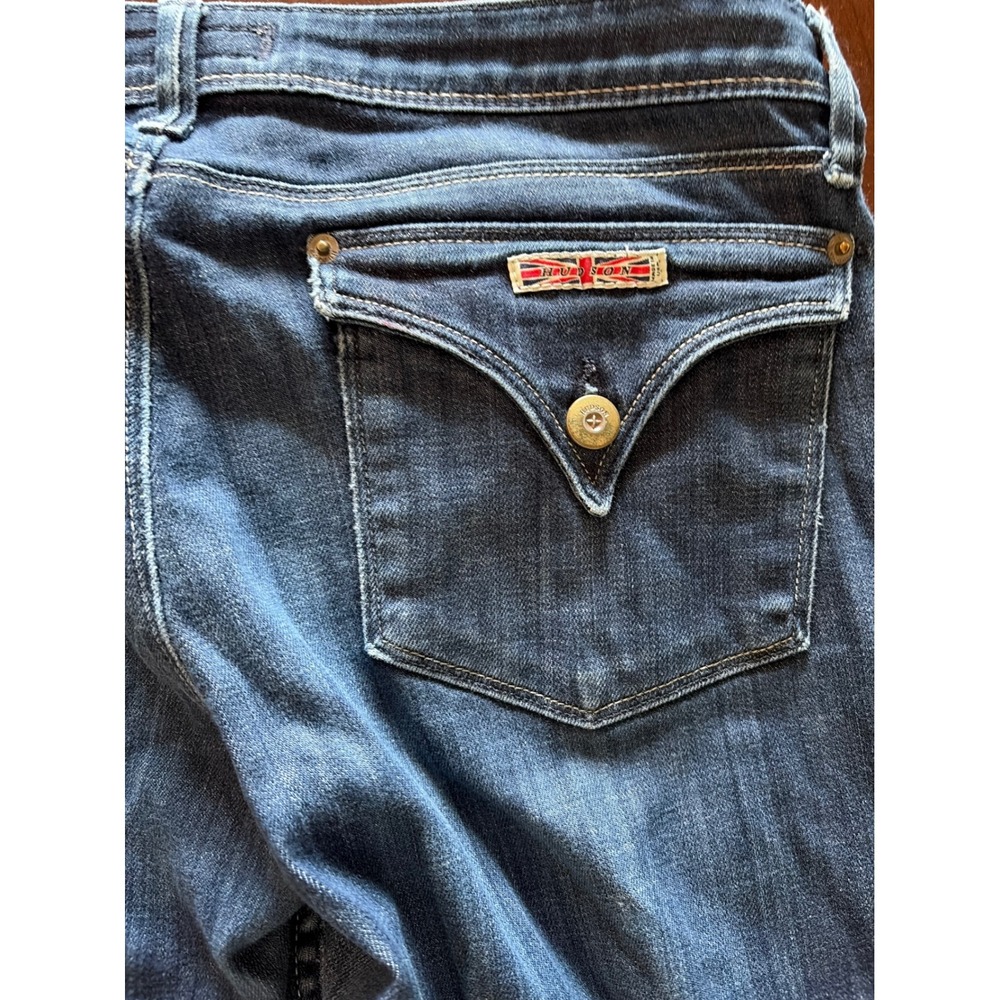Hudson Beth Baby Bootcut Jeans Dark Wash Flap Pocket W402DHA Size 29 Mens